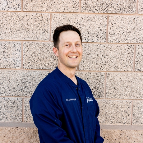 Adam C. Kaiser, DMD in Scrubs